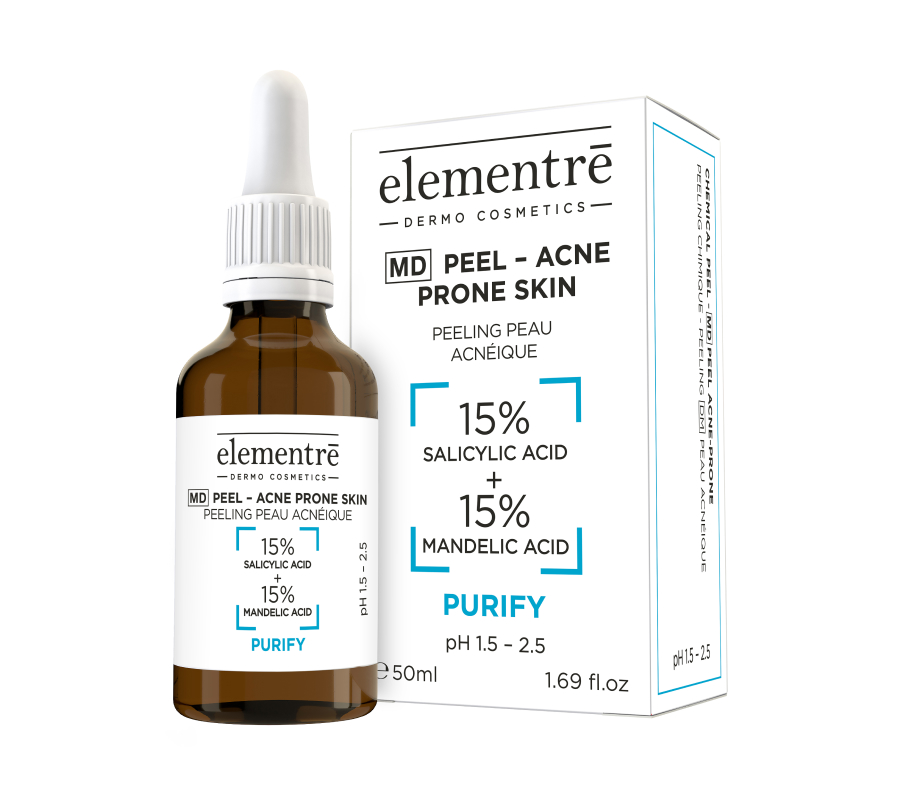 Пилинг для проблемной кожи Анти-акне MD PEEL ACNE PRONE SKIN 15% SALICYLIC 15% MANDELIC ACIDS 50 мл
